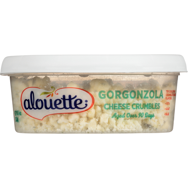 Packaged Cheese Alouette Cheese Crumbles, Gorgonzola hero