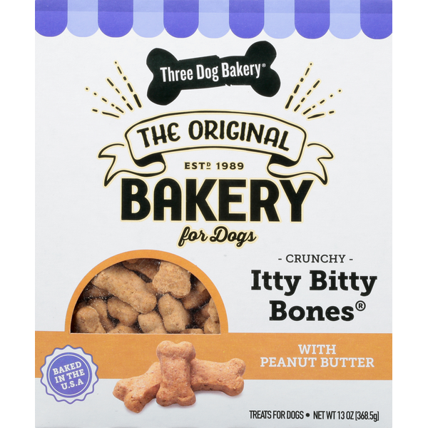 Dog Food & Care Three Dog Bakery Treats for Dogs, Peanut Butter, Crunchy hero