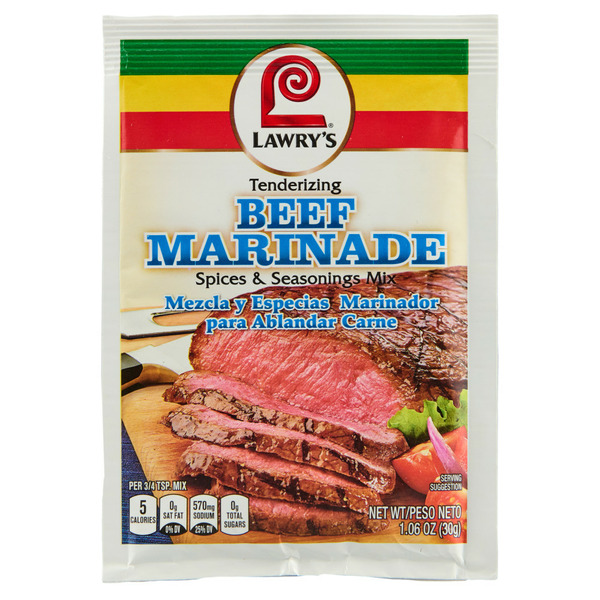 Marinades & Meat Preparation Lawry's® Tenderizing Beef Marinade Spices & Seasonings Mix hero