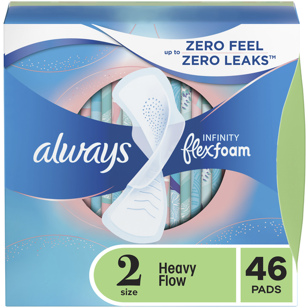 Feminine Care Always Infinity Super Sanitary Pads with Wings - size 2 hero