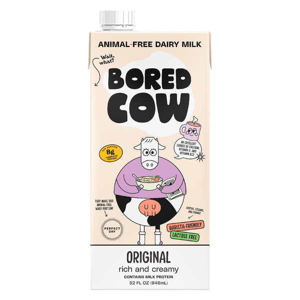 Soy & Lactose-Free Bored Cow Original Milk Alternative hero