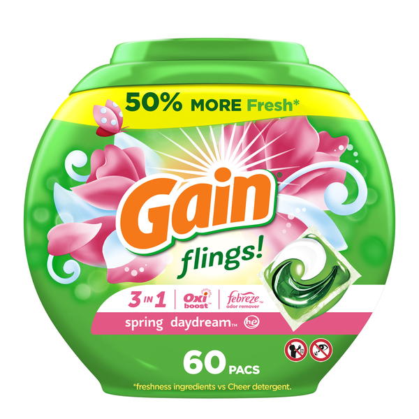 Gain Laundry Detergent Pacs, Spring Daydream Scent hero