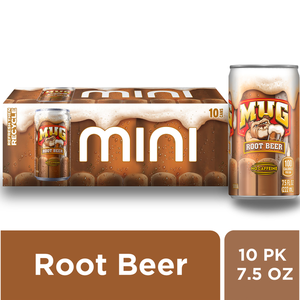 Mug Soda Root Beer 7.5 Fl Oz, 10 Count hero