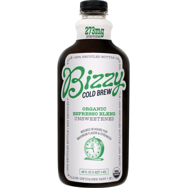 Refrigerated Bizzy Cold Brew Organic Cold Brew Coffee, Espresso Blend, Unsweetened hero