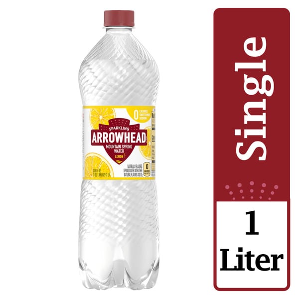 Water, Seltzer & Sparkling Water Arrowhead Sparkling Water, Lively Lemon hero