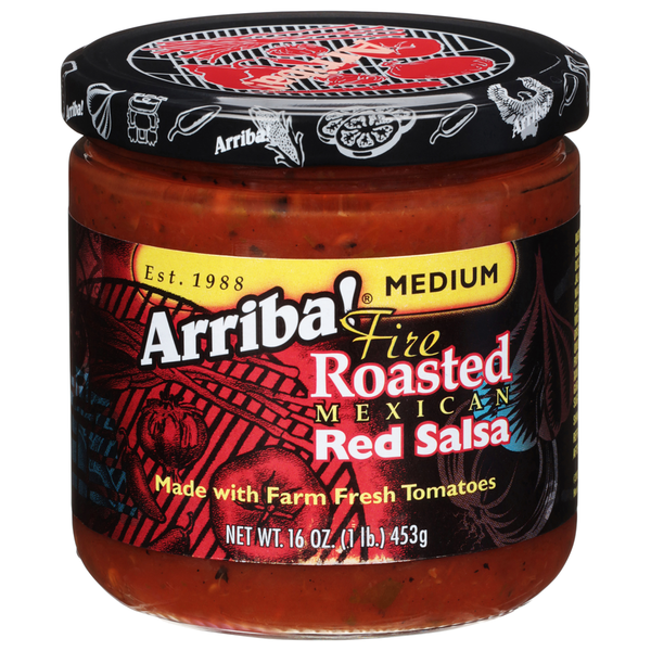 Preserved Dips & Spreads Arriba! Red Salsa, Fire Roasted Mexican, Medium hero