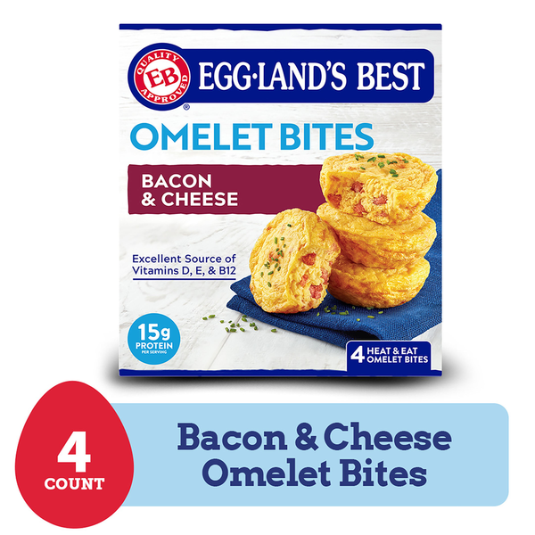 Prepared Meals Eggland's Best Frozen Bacon & Cheese Egg Bites, 4 count hero