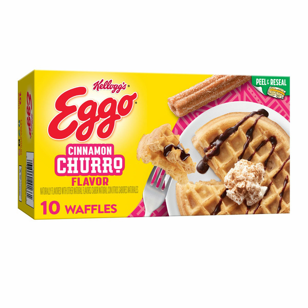 Frozen Breakfast Kellogg’s Eggo Frozen Waffles, Frozen Breakfast, Breakfast Food, Cinnamon Churro hero