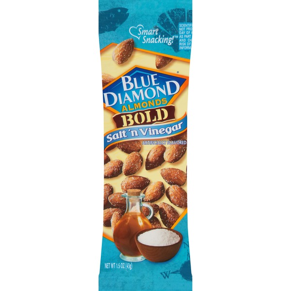 Nuts, Seeds & Dried Fruit Blue Diamond BOLD Almonds, Salt 'n Vinegar hero