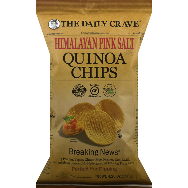 Chips & Pretzels The Daily Crave Quinoa Chips, Himalayan Pink Salt hero