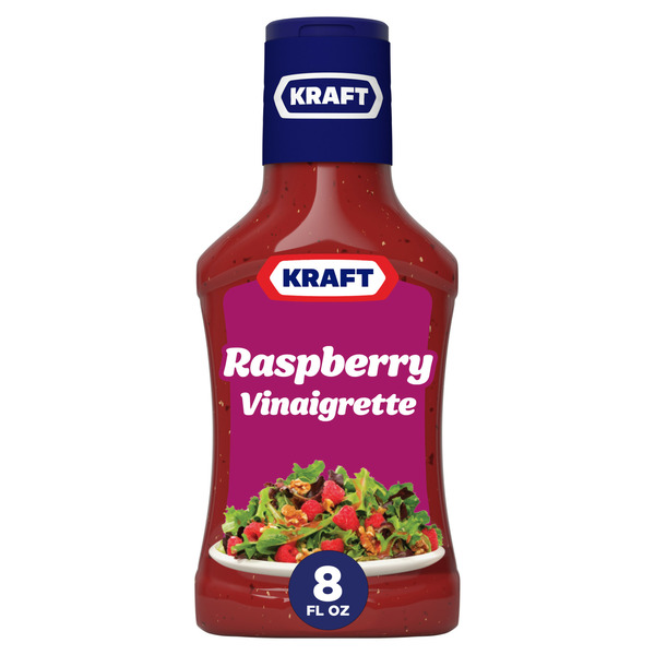 Salad Dressing & Toppings Kraft Raspberry Vinaigrette Salad Dressing hero