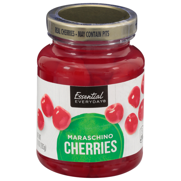 Canned Fruit & Applesauce Essential Everyday Cherries, Maraschino hero