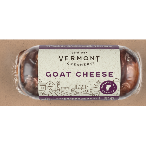 Specialty Cheeses Vermont Creamery Goat Cheese, Cranberry Orange & Cinnamon hero