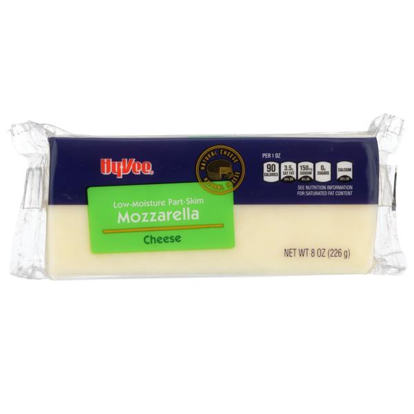 Packaged Cheese Hy-Vee Mozzarella Low-Moisture Part-Skim Cheese hero