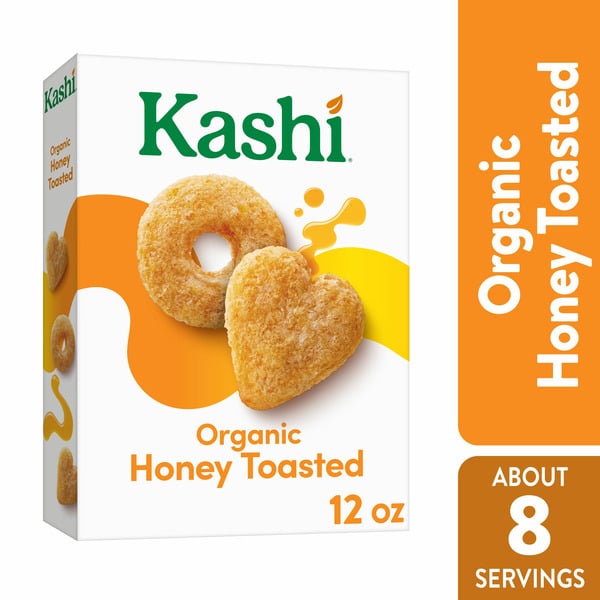 Cereal Kashi Breakfast Cereal, Family Breakfast, Organic Fiber Cereal, Honey Toasted hero