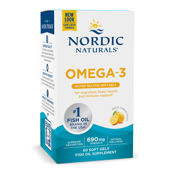 Vitamins & Minerals Nordic Naturals Omega3 Soft Gel Lemon hero