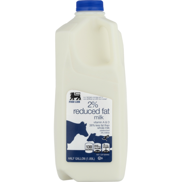 Milk, Soy & Lactose Free Food Lion Milk, 2% Reduced Fat hero