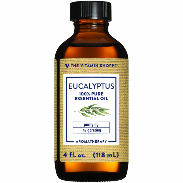 Aromatherapy The Vitamin Shoppe Eucalyptus Essential Oil 100% Pure Essential Oil (4 fl oz) hero