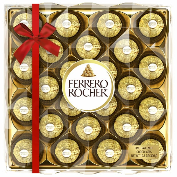 Ferrero Rocher Gourmet Milk Chocolate Hazelnut, Individually Wrapped Chocolates For Gifting hero