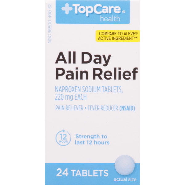 Muscles, Joints & Pain Relief TopCare All Day Pain Relief, 220 mg, Tablets hero