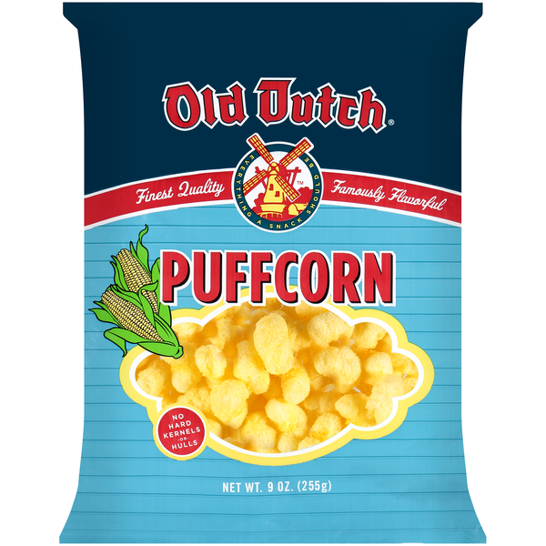 Chips & Pretzels Old Dutch Puffcorn Popcon hero