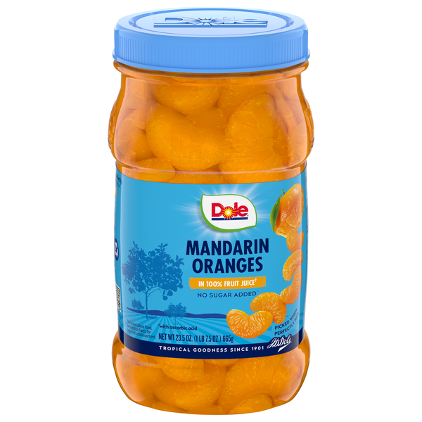 Canned Fruit & Applesauce Dole Mandarin Oranges, in 100% Fruit Juice hero