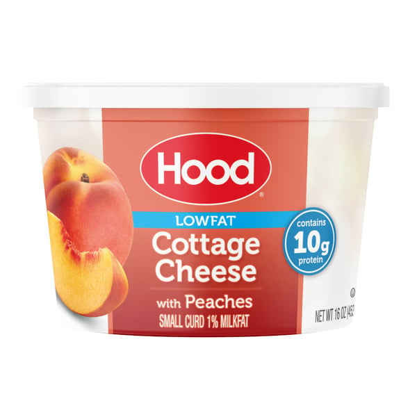 Other Creams & Cheeses Hood Lowfat Small Curd Cottage Cheese with Peaches hero