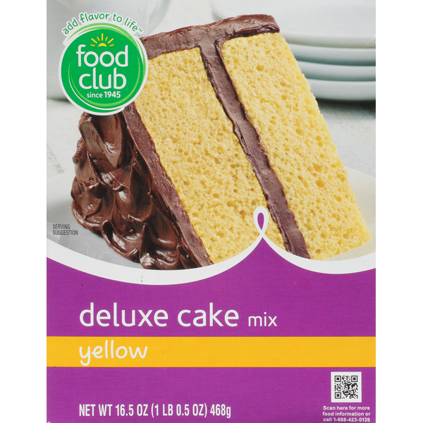 Doughs, Gelatins & Bake Mixes Food Club Cake Mix, Deluxe, Yellow hero