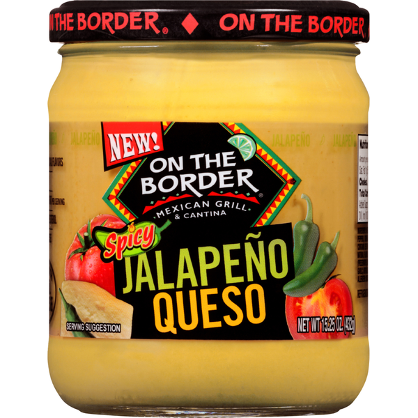 Fresh Dips & Tapenades On The Border Queso, Jalapeno, Spicy hero