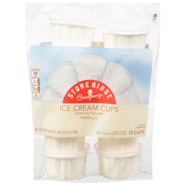 Ice Cream & Ice Creamery Ice Cream Cups, Vanilla hero