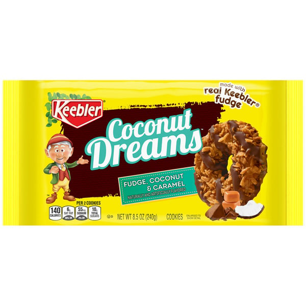 Cookies & Cakes Keebler - Dreams Cookies Fudge, Caramel & Coconut hero