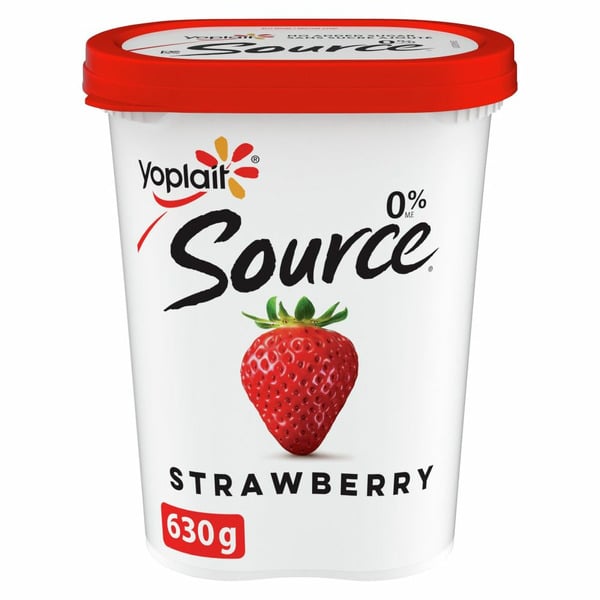 Yogurt Yoplait 0% Strawberry 630g Tub hero