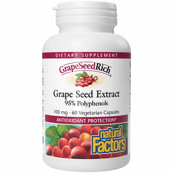 Antioxidants Natural Factors Grapeseedrich® hero