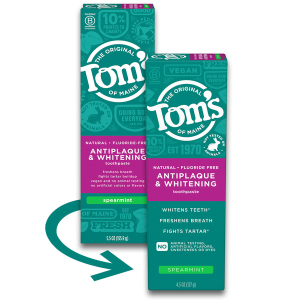 Tom's of Maine Natural Whitening Fluoride Free Toothpaste hero