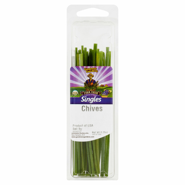 Fresh Herbs Goodness Gardens Farm Fresh Singles Chives hero