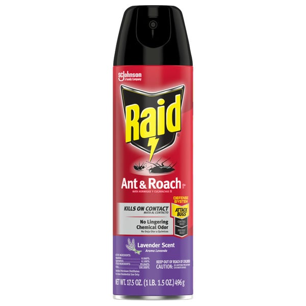 Bug Sprays & Insecticides Raid Ant and Roach Killer Insecticide Aerosol Spray, Lavender Scent hero