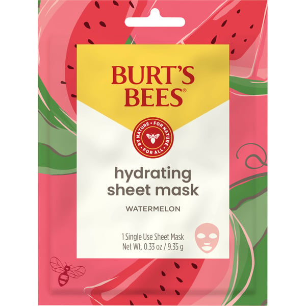 Facial Care Burt's Bees Hydrating Sheet Mask With Watermelon, 99% Natural Origin hero