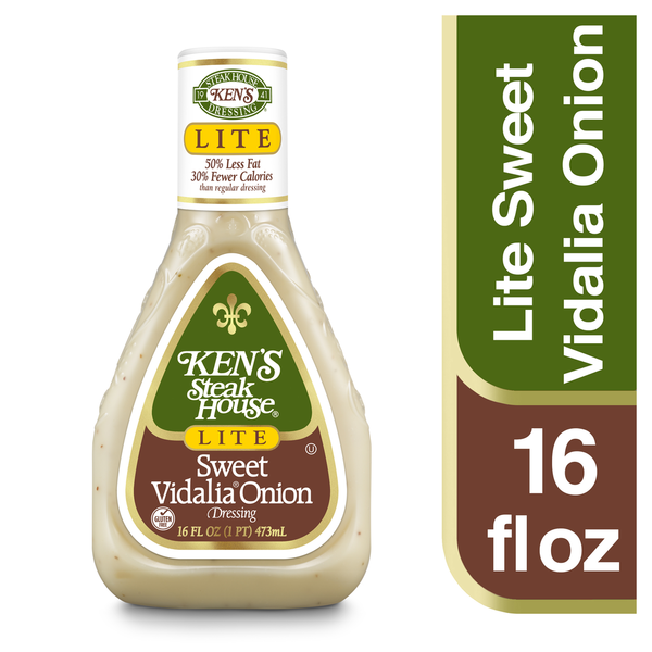 Salad Dressing & Toppings Ken's Steak House Dressing, Lite, Sweet Vidalia Onion hero