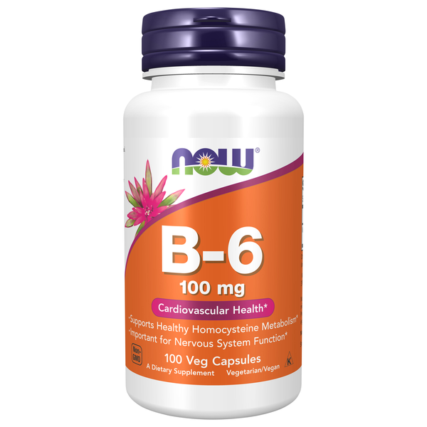 Vitamins & Supplements NOW Vitamin B 6 100 mg hero