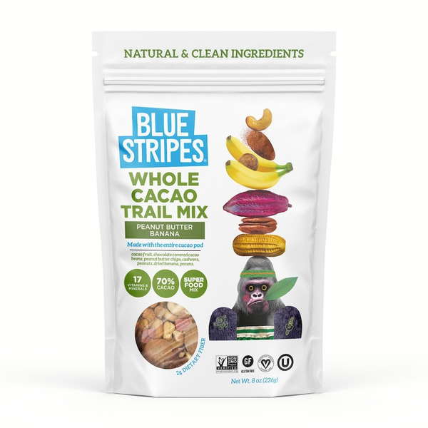 Blue Stripes Whole Cacao Trail Mix, Peanut Butter Banana hero