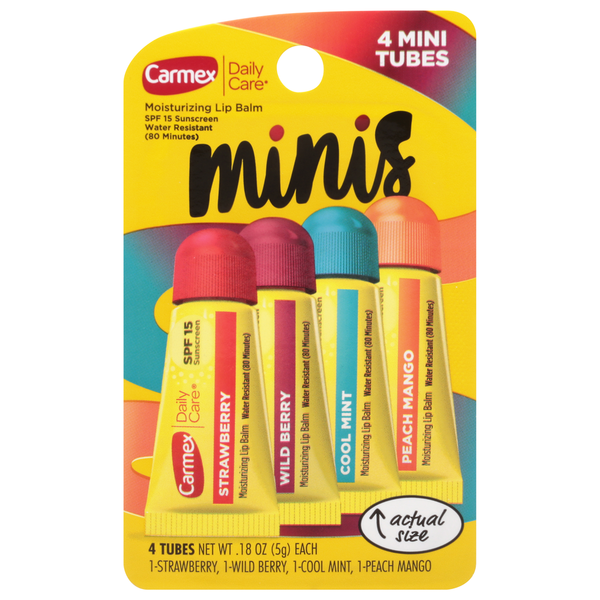 Beauty Carmex Moisturizing Lip Balm, Minis, SPF 15 hero