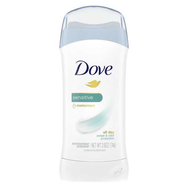 Dove Antiperspirant Deodorant Stick Sensitive, hero