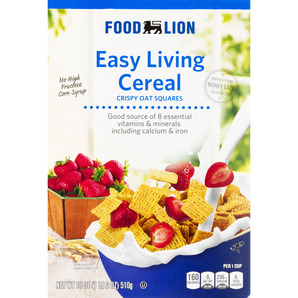 Cereal Food Lion Easy Living Oat Squares Cereal hero