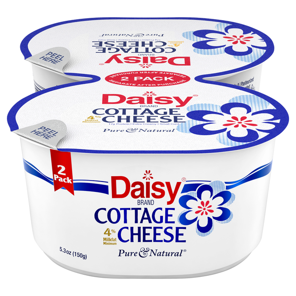 Packaged Cheese Daisy Cottage Cheese, 4% Milkfat Minimum, 2 Pack hero