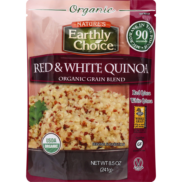 Rice & Grains Nature's Earthly Choice Quinoa, Organic, Red & White hero