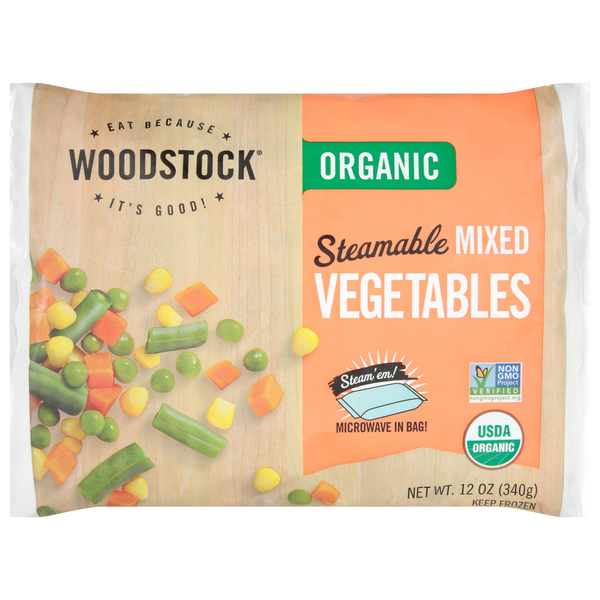 Frozen Produce WOODSTOCK Organic Steamable Mixed Vegetables hero