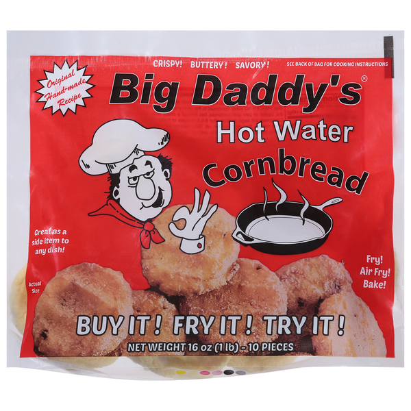 Bread Big Daddy's Hot Water Cornbread Cornbread, Hot Water hero