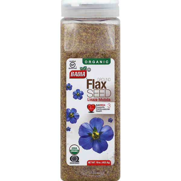 Mexican/Hispanic/Latino Foods Badia Spices Flax Seed, Organic, Ground hero