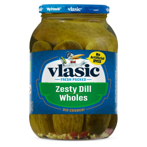 Pickled Goods & Olives Vlasic Whole Zesty Dill Pickles, Keto Friendly hero