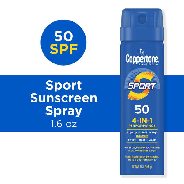 Oral Hygiene Coppertone Water Resistant Sunscreen Spray, Broad Spectrum SPF 50 hero